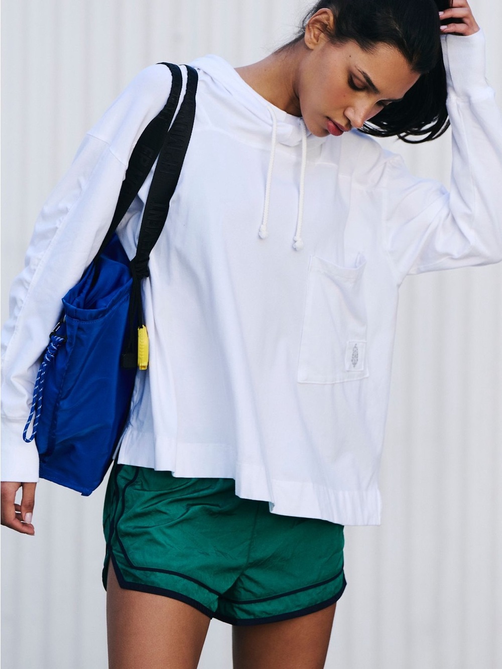 FP Movement by Free People: “Hot Shot Hooded Layer” in White NWT